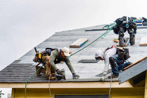 Professional Emergency Roof Repair technician working in Calverton, NY